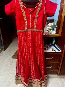 Red Georgette Kurta Set
