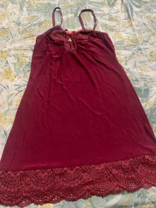 Short Beautiful Nighty With Lollipop Lipgloss Free