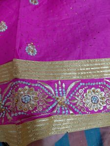 Pink Embellished Salwar Kameez unstiched