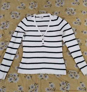 Striped Long Sleeve Top