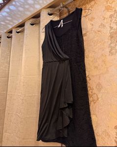 Sequin Classy Black Dress, Bust-34 Strechable