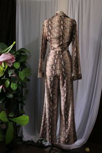 Urbanic Snakeskin Print Jumpsuit