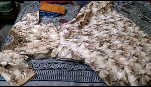 Embroidered Floral gown with lining