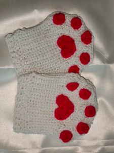 Crochet Cat Paw &amp; Hair Clip