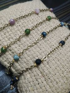 antitarnish semi precious bracelet
