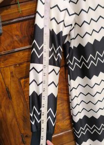 Black And White Midi Dress