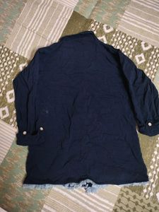 Navy Blue Shirt For Girls