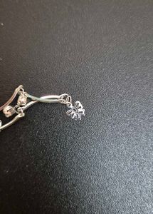 Silver Tone leaf Necklace