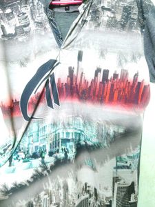 Colour League Graphic Print Polo