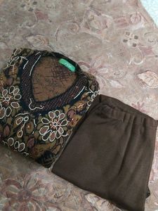 Beautiful Embroidery kurti Pant Set