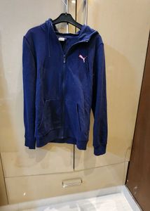 Puma Navy Zip Hoodie