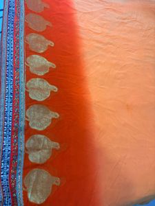 Orange Embellished Indian Outfit