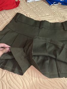 Olive Green Skorts
