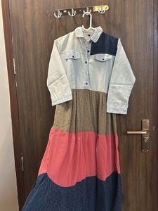 Stylish Color Block Maxi Dress