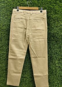Khaki Stretchable Casual Pants