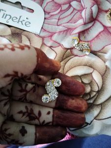 Crown Ring &amp; Crystal Ear Climber Set