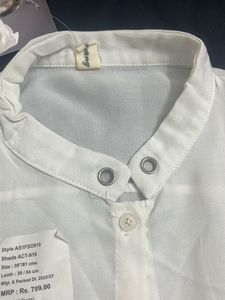 White Korean Shirt - 34/36
