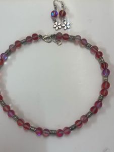 Beaded Necklace &amp; Earring Set