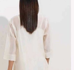 White hand Embroidered kurti