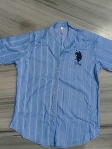 Blue Striped Tunic Shirt