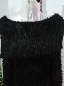 Fur Mini Dress