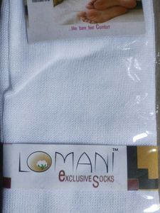 Lomani White Cotton Socks