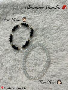 His & Hers Shimmer Bracelet Set