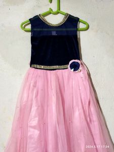 New Velvet Frock For Girls
