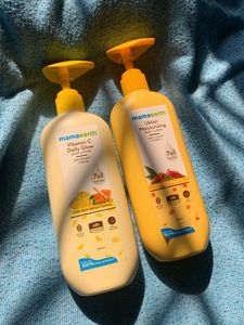 COMBO-MAMAEARTH VITAMIN C &amp; UBTAN BODY LOTION