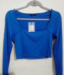 With Tag Crop Top💙