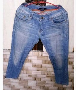 blue Denim capri jeans