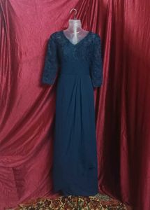 Elegant imported Navy Blue Ethnic Gown