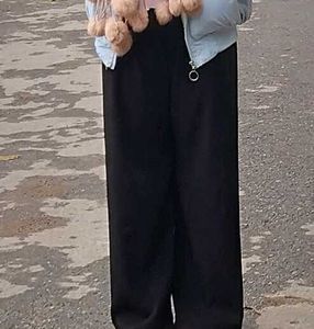 Black Wide Leg Lounge Pants