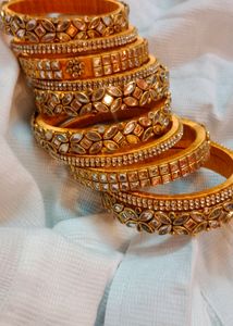 Bridal Kundan Bangles ❤️