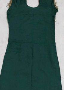 Green Embroidered Kurta Set