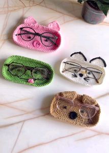 Crochet Cat Eyeglass Holder