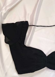 Non Padded Georgette Sheer Mesh Front Hook Blouse