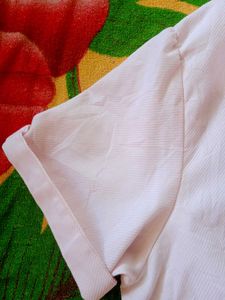 Pink Short Sleeve Blouse