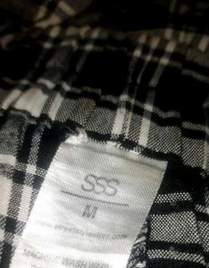 Black Checked Trousers