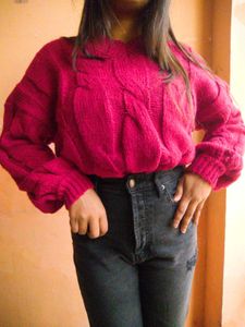 🌟Burgundy Cable Knit Sweater🌟