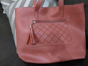 Women Peach Hand Bag