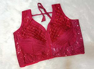 Sequined Pink Blouse