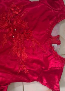 Elegant Red Dress for baby girl