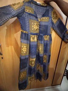 Boho See Through Print Dress