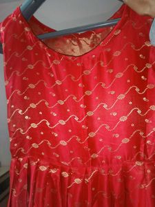 Red Patterned Dress