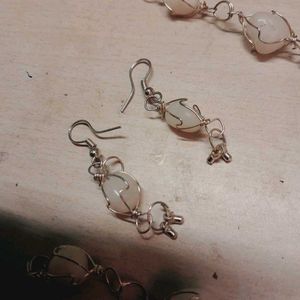 Quartz Drop Earrings