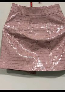 Imported Leather Skirt