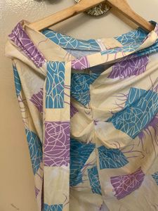 printed tie up skirt