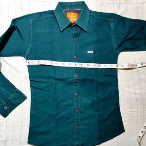 Emerald Green Button-Down Shirt