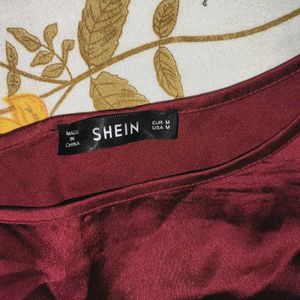 Burgundy Shein Blouse